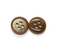 Breyhda Bottoni in Resina da 30 Pezzi 9mm 10mm 11mm per Uomo Donna Maglieria Cucito,Marrone,11 mm