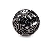 Breyhda Bottoni Metallici Cavi da 10 Pezzi da 12,5-25 mm: Bottoni Rotondi da Cucire per Giacche, Blazer e Maglioni,Nero,12,5 mm