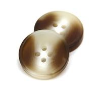 Breyhda Bottoni Rotondi in Resina da 15 mm-25 mm - Bottoni Versatili per Giacche da Abito, Cappotti Creazione di Indumenti Fai da Te,Beige,18 mm 30 Pezzi
