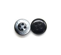 Breyhda Bottoni Rotondi in Resina da 20 Pezzi 9mm 10mm 11mm per Cucire Abiti a Camicia,Nero,10 mm