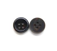 Breyhda Bottoni Rotondi in Resina Smaltata da 20 Pezzi - Bottoni Cardigan Lucidi per Lavorare a Maglia e Cucire Maglioni,Marrone Chiaro,11 mm