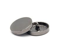 Breyhda Bottoni Rotondi Piatti in Metallo Dorato per Cucire Cappotti, Giacche di Jeans,10 mm 10 Pezzi