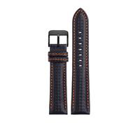 Breyhda Cinturino in pelle con fibra di carbonio - Cinturino di ricambio moderno da 18 mm a 24 mm con kit di installazione,20mm