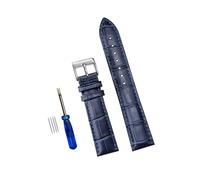 Breyhda Cinturino per orologio in pelle con fibbia in acciaio - Kit di sostituzione completo da 12 mm a 24 mm con strumento di sostituzione,20mm