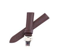 Breyhda Cinturino universale in pelle con fibbia a farfalla - Cinturino di ricambio da 12 mm a 24 mm con kit di attrezzi,Marrone,20mm