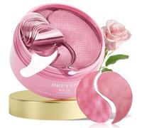 BREYLEE Maschera per gli occhi alla rosa: 60 pezzi, toppe sotto gli occhi, toppe per occhi gonfi, idrata, migliora e rassoda la zona degli occhi, adatta sia per donne che per uomini.
