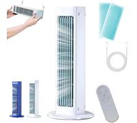 Brezamax Ac, Breezamax Qinux Brizaac, Breeza Max Air Cooler - Sconfiggi All'istante Il Caldo Torrido e L'umidità, Potente Ventilatore Elettrico Portatile per La Circolazione Dell'aria(White-1pc)