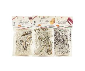 Brezzo Tris di Risotti da 300g al Radicchio, Zucca e Funghi Porcini