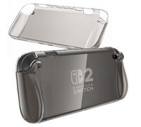 BRHE Switch 2 Case for Nintendo 2 2025 Console - TPU Soft Protective Cover, Drop Protection Grip Case for Switch Nintendo 2 (Gray)