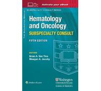 Brian A. Van Ti The Washington Manual Hematology and Oncology Subspe (Tascabile)
