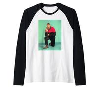 Brian Blessed Flash Gordon Attore in Star Trek Outfit Maglia con Maniche Raglan