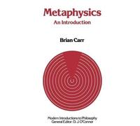 Brian Carr Metaphysics: An Introduction (Tascabile)
