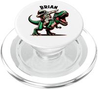 Brian Dabbing Astronauta su un cartone animato dinosauro PopSockets PopGrip per MagSafe