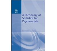 Brian Everitt A Dictionary of Statistics for Psychologists (Tascabile)