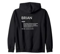Brian Is The Best Funny Name Definition Brian Felpa con Cappuccio
