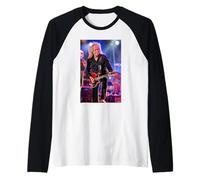 Brian May Chitarrista Queen & Adam Lambert di Dick Barnatt Maglia con Maniche Raglan
