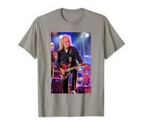 Brian May Chitarrista Queen & Adam Lambert di Dick Barnatt Maglietta