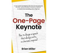 Brian Miller The One-Page Keynote (Tascabile)