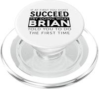 Brian Nome Divertente Scherzo Natale Compleanno Papà Uomo Padre PopSockets PopGrip per MagSafe