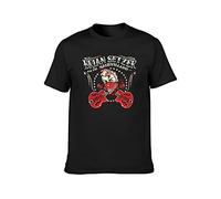 Brian Setzer & The Nashvillains Rock Music Mens T-Shirt Black Unisex Tee L