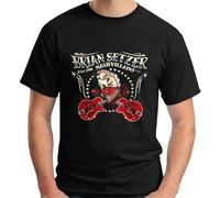 Brian Setzer & The Nashvillains Rock Music Mens T-Shirt Black Unisex Tee XXL