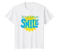 Brian Wilson - Smile Maglietta, Bambini, Bianco, 8 Anni