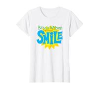 Brian Wilson - Smile Maglietta, Donna, Bianco, XXL