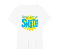 Brian Wilson - Smile Maglietta, Donna Plus-Size, Bianco, 1X