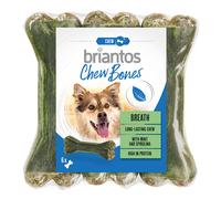 Briantos Chew Bones Breath con Menta e Spirulina Snack per cane - 6 x 12 cm (330 g)