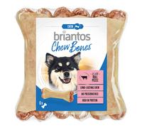 Briantos Chew Bones con Nerbo di bue Snack per cane - 6 x 12 cm (330 g)