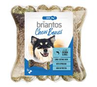 Briantos Chew Bones con Salmone e Krill Snack per cane - Set %: 12 x 12 cm (660 g)