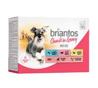 Briantos Chunks in Gravy 12 x 100 g Umido per cane - Mix (Pollo, Manzo, Salmone)
