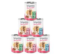 Briantos Chunks in Gravy – Umido per cane – Mix: Manzo, Salmone e Agnello – 6 x 415 g