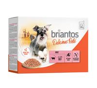Briantos Delicious Paté 48 x 100 g Umido per cane - Manzo