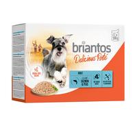 Briantos Delicious Paté 48 x 100 g Umido per cane - Salmone