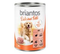Briantos Delicious Paté Umido per cane – Tacchino – 6 x 400 g