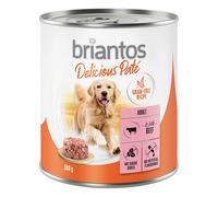 Briantos Delicious Paté 24 x 800 g Umido per cane - Manzo