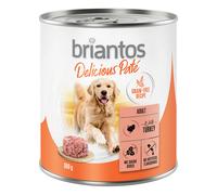 Briantos Delicious Paté 24 x 800 g Umido per cane - Tacchino
