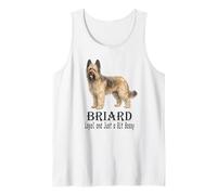 Briard Dog Loyal And Just a Bit Bossy Citazione Divertente Canotta