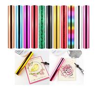 Briartw 11 fogli colorati attivati dal calore, 1 rotolo da 1 rotolo, per penna a caldo e macchina per stampa a caldo, per biglietti di auguri, inviti, lavoretti con la carta, confezione di fogli