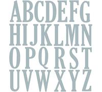 Briartw 26 fustelle da taglio a forma di lettere maiuscole, 10 cm, alta 10 cm, stencil in metallo per la creazione di biglietti, album fai da te, biglietti d'invito fatti a mano, cartoline, per
