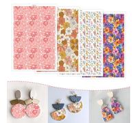 Briartw Carta di trasferimento in argilla polimerica, collezione Floral Fantasy, 20 fogli (per modello, 5 fogli), fogli di trasferimento per argilla polimerica, per foglio 10 x 14,8 cm, carta di