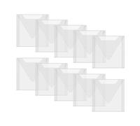 Briartw Confezione da 100 buste quadrate da 12,1 x 12,1 cm, richiudibili, in plastica, per fustelle da taglio, stencil e artigianato, buste trasparenti per timbri trasparenti, fustellate, carta per