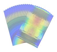 Briartw Confezione da 50 fogli di carta laminata a caldo, 20 x 29 cm, per stampanti laser e plastificatrici, per scrapbooking, artigianato, creazione di biglietti, album fai da te (argento laser, 50