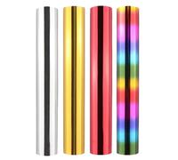Briartw Glimmer Hot Foil Roll Bundle per artigianato, 4 rotoli di pellicola attivata dal calore per sistema di laminazione a caldo/penna a caldo, 5,9 x 16,1,2 m di pellicola di trasferimento di calore