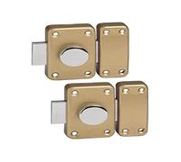 Bricard 1211 - Gruppo di 2 chiavistelli Eco a pulsante, 45 mm, con 4 chiavi
