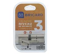 Bricard 15691 Cilindro Astral 2, 9 in ottone nichelato 10 pistoni, 2 Voci 40 + 50, Protezioni anti-foratura, e il grimaldelli. Scheda personale
