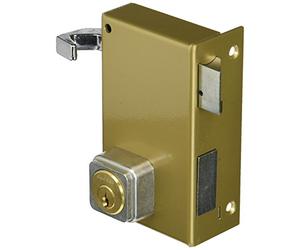 Bricard 1837 serratura da applicare verticale tirare 5 copiglie reversibile Tirant/spingendo 80 x 120 Dore destra, dorato