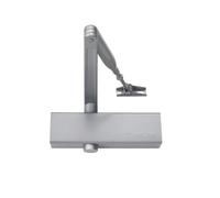 Bricard 6201107 Chiudiporta Tecnologia Pignone, Forza 2-4 (fino a 80 kg), Braccio Standard, CE, Argento
