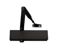 Bricard 6201203 Chiudiporta idraulico forza 2-4 (80kg), braccio standard, CE, tagliafuoco, conforme alla norma EN 1154, nero